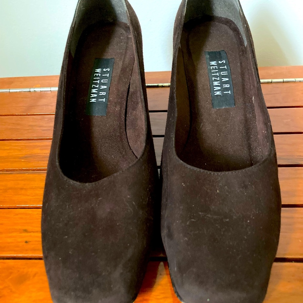 Stuart Weitzman Brown Suede Pumps 10M